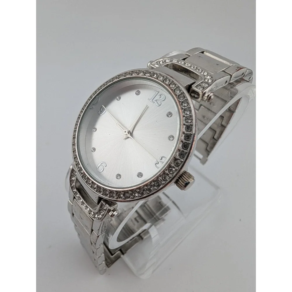 Accutime Watch Women 34mm Case Crystal Bezel 8
